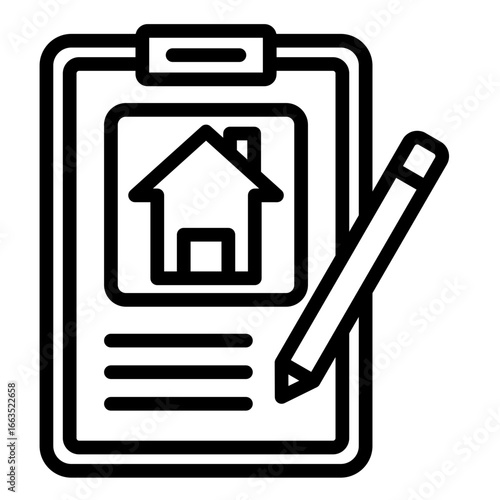 Mortgage  Icon Element For Design