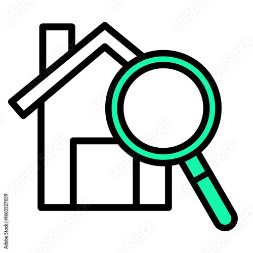 Magnifying  Icon Element For Design