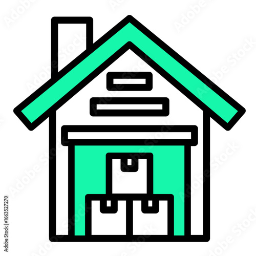 Warehouse  Icon Element For Design
