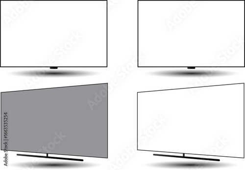 vector lcd tv set