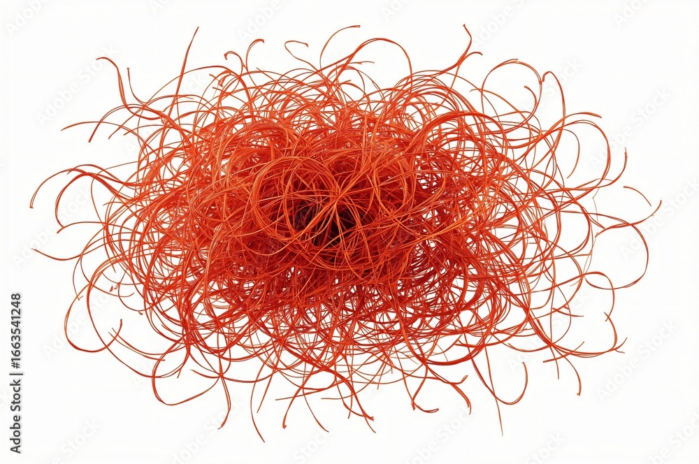 Naklejka premium Red Tillandsia Air Plant Isolated, Studio Shot