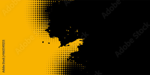 black and yellow abstract dirty grunge background