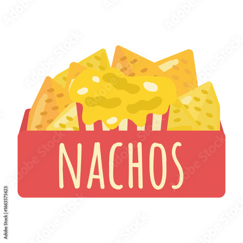 ナチョスとチーズ　イラスト
