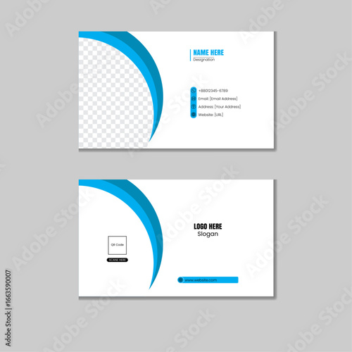 Modern Green Geometric Business Card Template