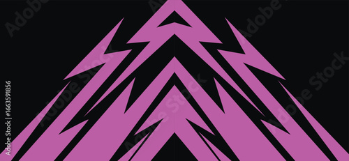 Neon Colored Lightning Strike Gradient on Dark Background