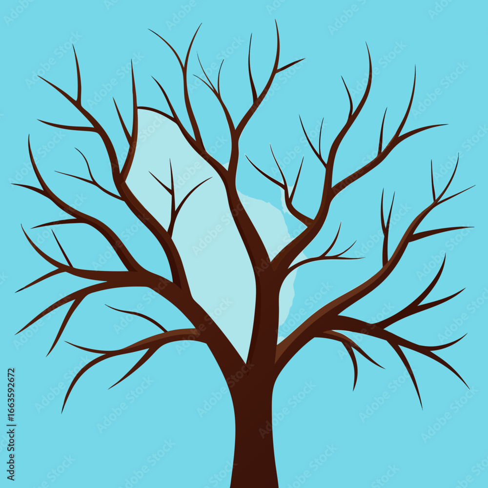 Obraz premium Leafless Winter Tree