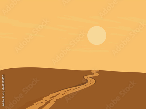 Monochrome Desert Landscape 
