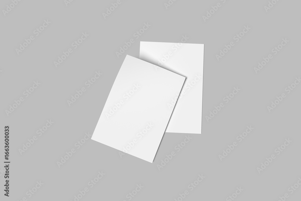 Fototapeta premium A5 Flyer blank mockup with shadow