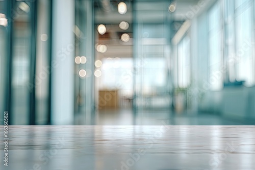 Wallpaper Mural Blurred office interior, light-toned tabletop Torontodigital.ca