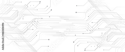 Vector abstract circuit technology business background	