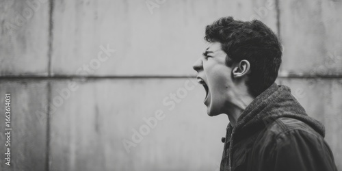 Face of angry man screaming isolated on black man, scream, screaming, angry, person, guy, face