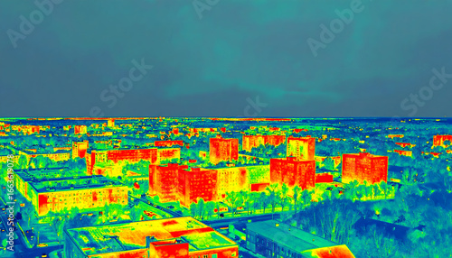 Thermal Imaging of Urban Landscape Analyzing Heat Distribution and Energy Consumption