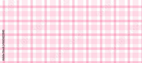 Pink gingham plaid simple print vector background