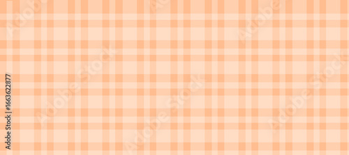 Orange gingham plaid simple print vector background