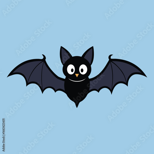 Flying Bats Silhouette Illustration