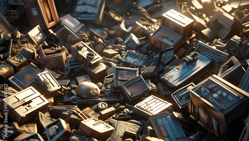 A Chaotic Pile of Boxes: Visualizing the Economic Fallout of Inflation