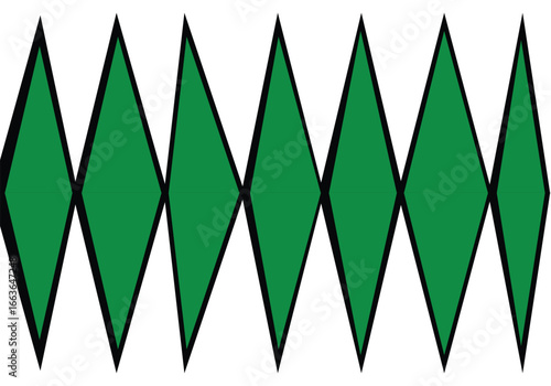 Abstract white background with geometric colored spike line pattern