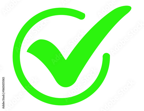 Bright green checkmark icon png file transparent background