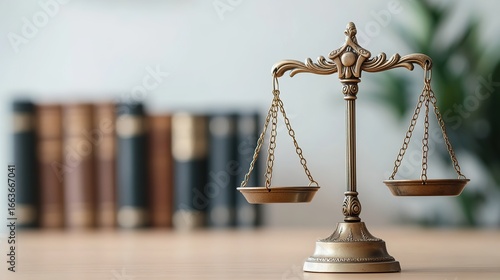 scales of justice Isolated on white background 