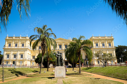 Rio de Janeiro, RJ, Brazil, 08/22/2025 - National Museum, in the Quinta da Boa Vista, residence of the Brazilian imperial family in the 19th century, in the São Cristóvão neighborhood