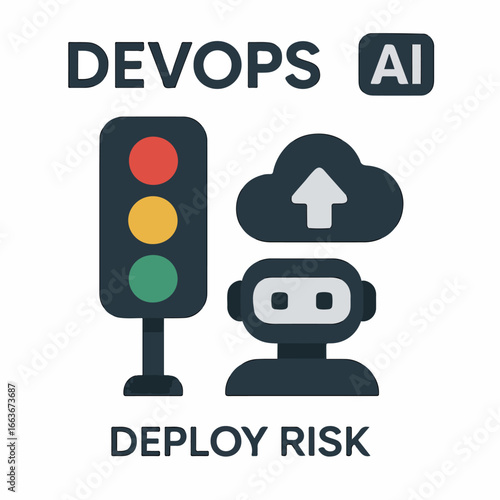 DevOps AI deploy risk Illustration
