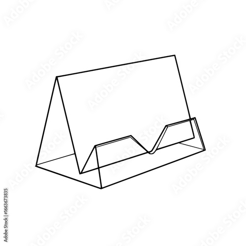 Transparent acrylic place card holders