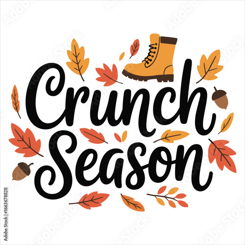 Crunch season t shirt design