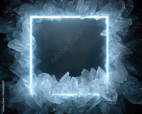 Crystalline Neon Frame