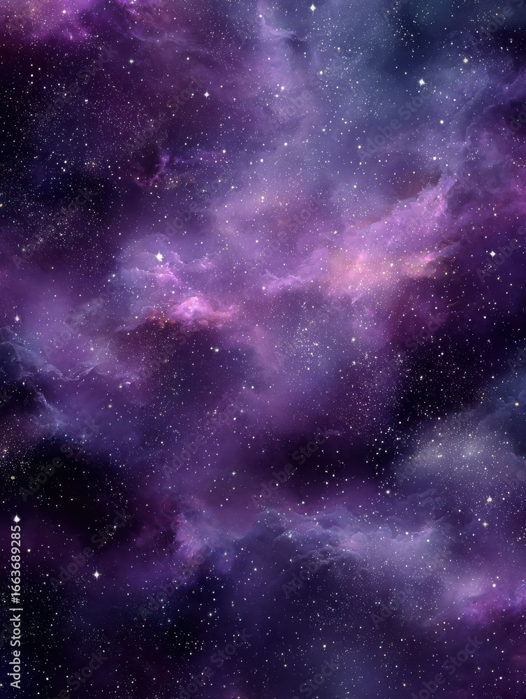 Fototapeta premium majestic purple nebula cosmic background starry night sky
