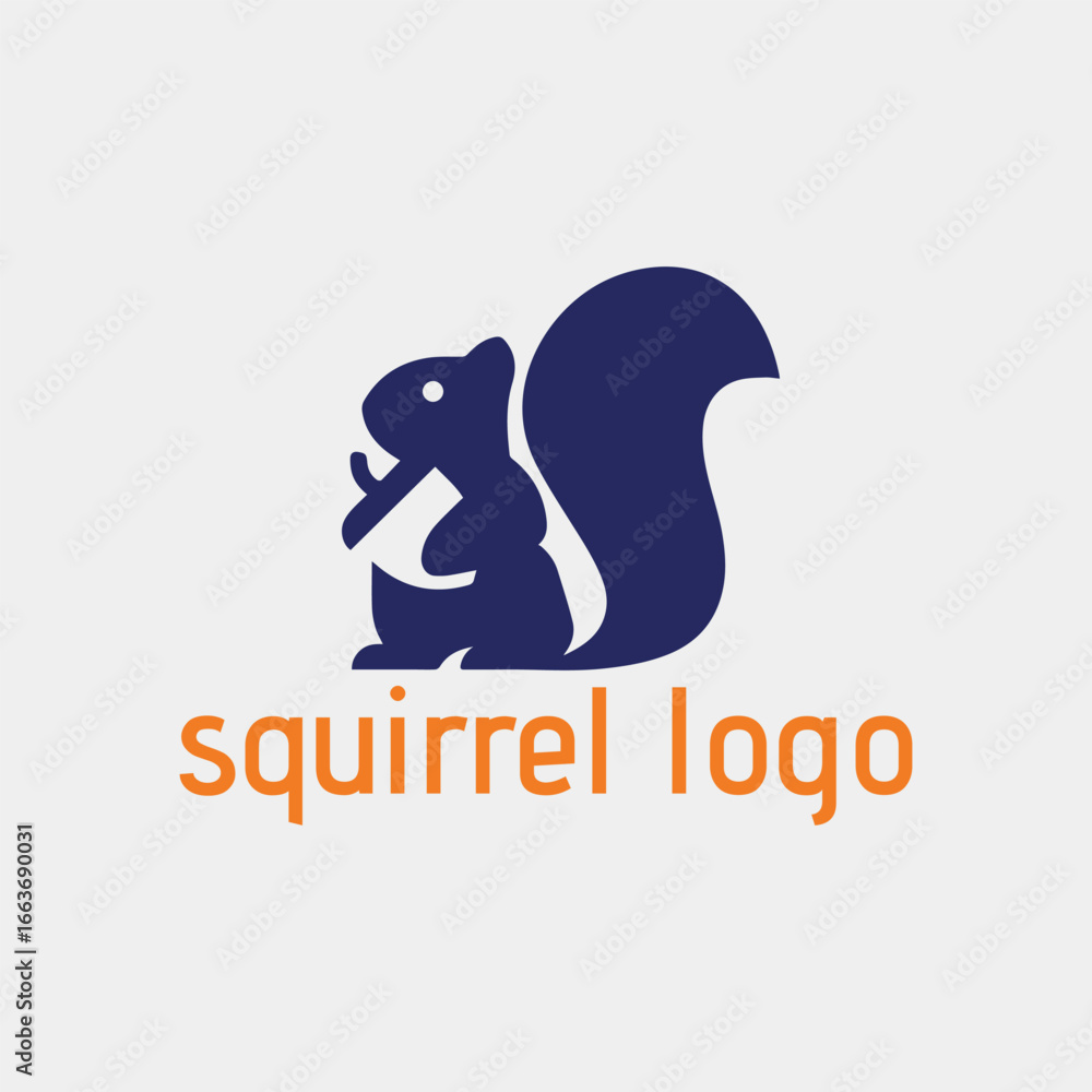 Fototapeta premium squirrel logo design vector