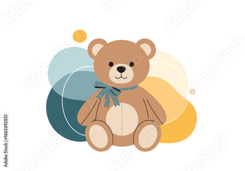 Adorable teddy bear toy companion for childrens playtime fun