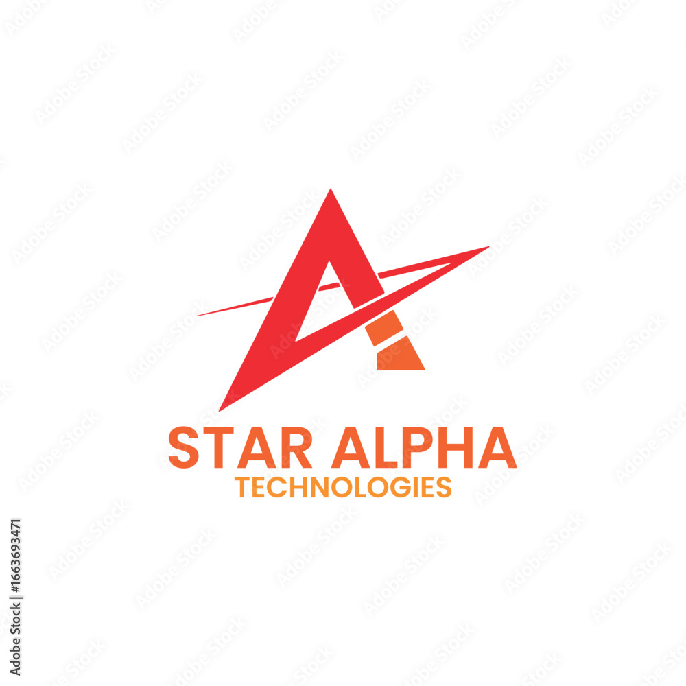 Obraz premium a stars logo design vector