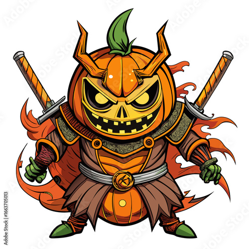 halloween witch with a sword