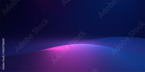 Dark space backdrop with glowing blue stars and purple nebula illustration