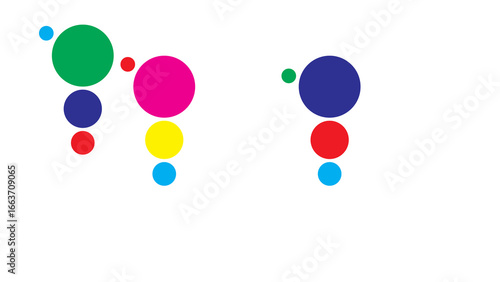 colorful balloons isolated on white background