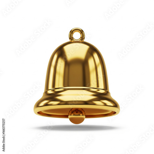 golden bell isolated on white