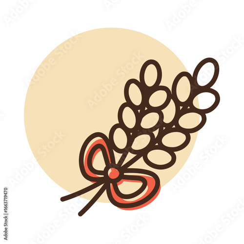 Thanksgiving Wheat Harvest Spikelets Icon