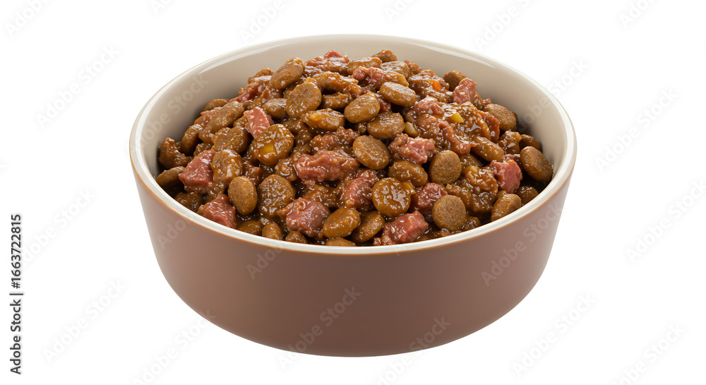 A close-up shot of a bowl of delicious lentil stew. A close-up shot of a bowl of delicious lentil stew.