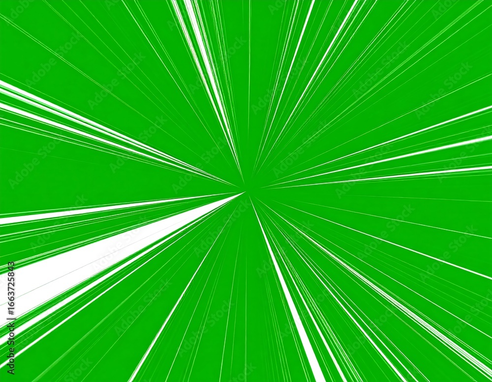 Fototapeta premium Green radial burst background