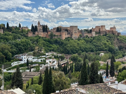 Wallpaper Mural View of the Alhambra palaces in Granada, Spain Torontodigital.ca
