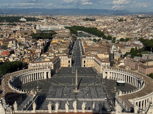 Wallpaper Mural View of Vatican City and Rome from the dome of Saint Peter's Basilica Torontodigital.ca