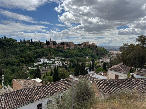 Wallpaper Mural View of the Alhambra palaces in Granada, Spain Torontodigital.ca