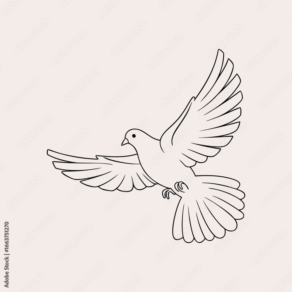 Obraz premium white-dove flying.eps