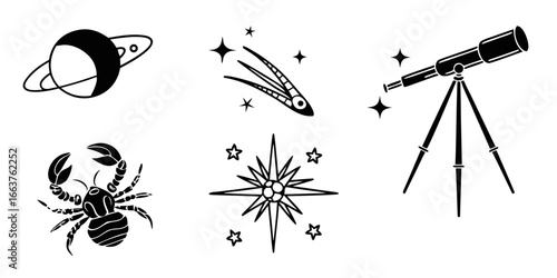 Celestial and Zodiac Symbols Collection
