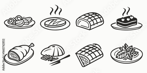 Collection of Delicious Food Icons