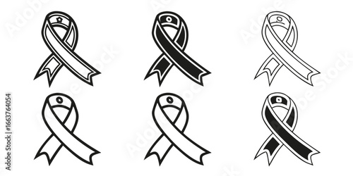 Collection of Stylized Awareness Ribbons