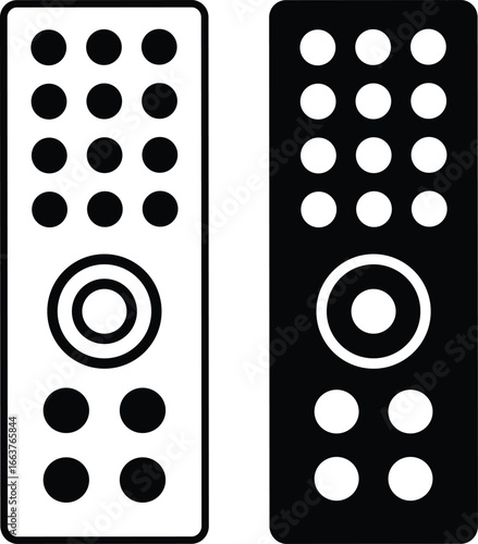 remote control icon flat set logo symbol,Television or Other Electronic Devices, Professionally Drawn Electronic Device control, illustration,
