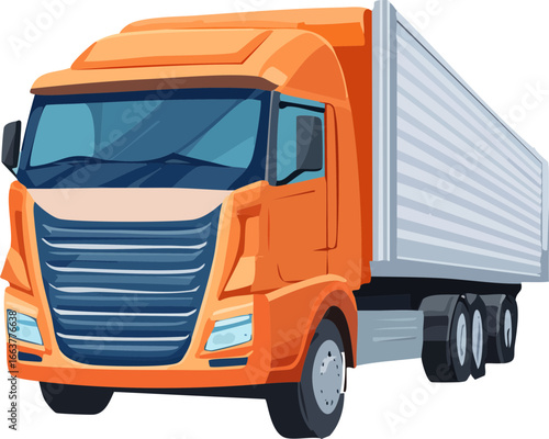 truck isolated on white background