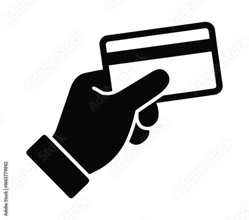 Effortless payments with a sleek card in hand for modern transactions, symbolizing financial security and convenience in a digital world