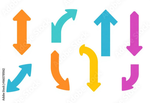 colorful arrows vector